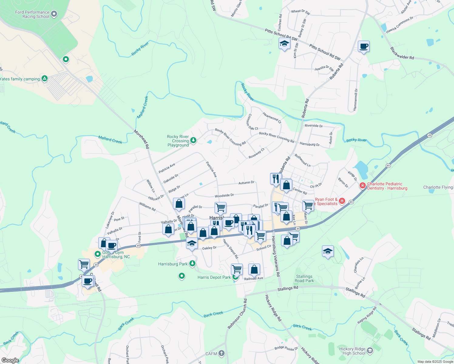 map of restaurants, bars, coffee shops, grocery stores, and more near 315 Autumn Dr in Harrisburg