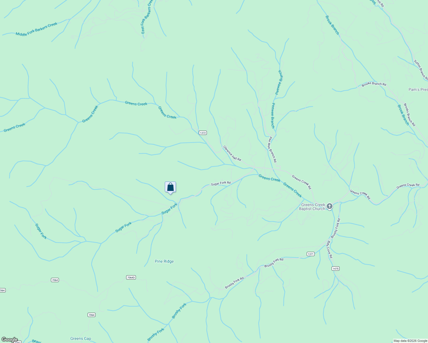 map of restaurants, bars, coffee shops, grocery stores, and more near 362 Sugar Fork Road in Sylva