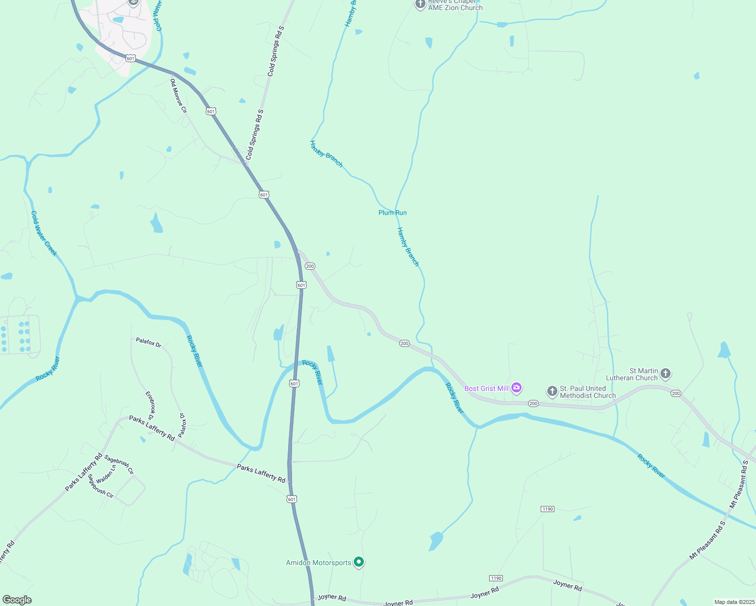 map of restaurants, bars, coffee shops, grocery stores, and more near 3959 North Carolina 200 in Concord