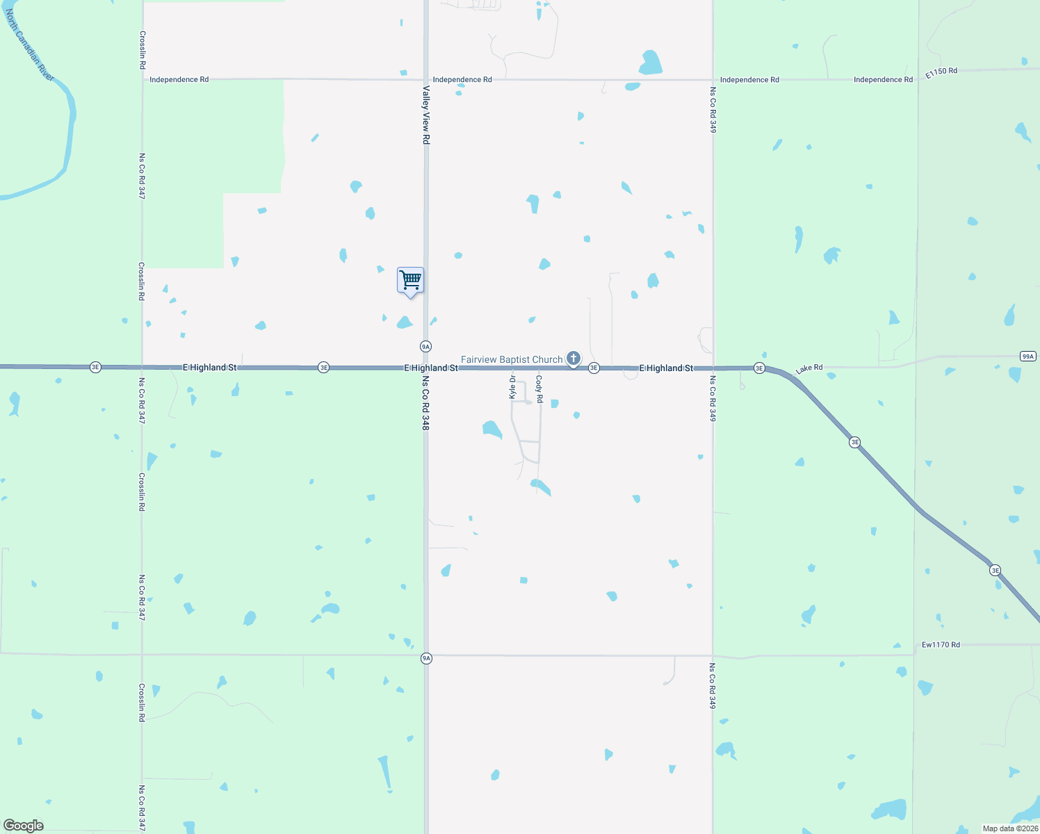 map of restaurants, bars, coffee shops, grocery stores, and more near 101 Joshua Circle in Earlsboro
