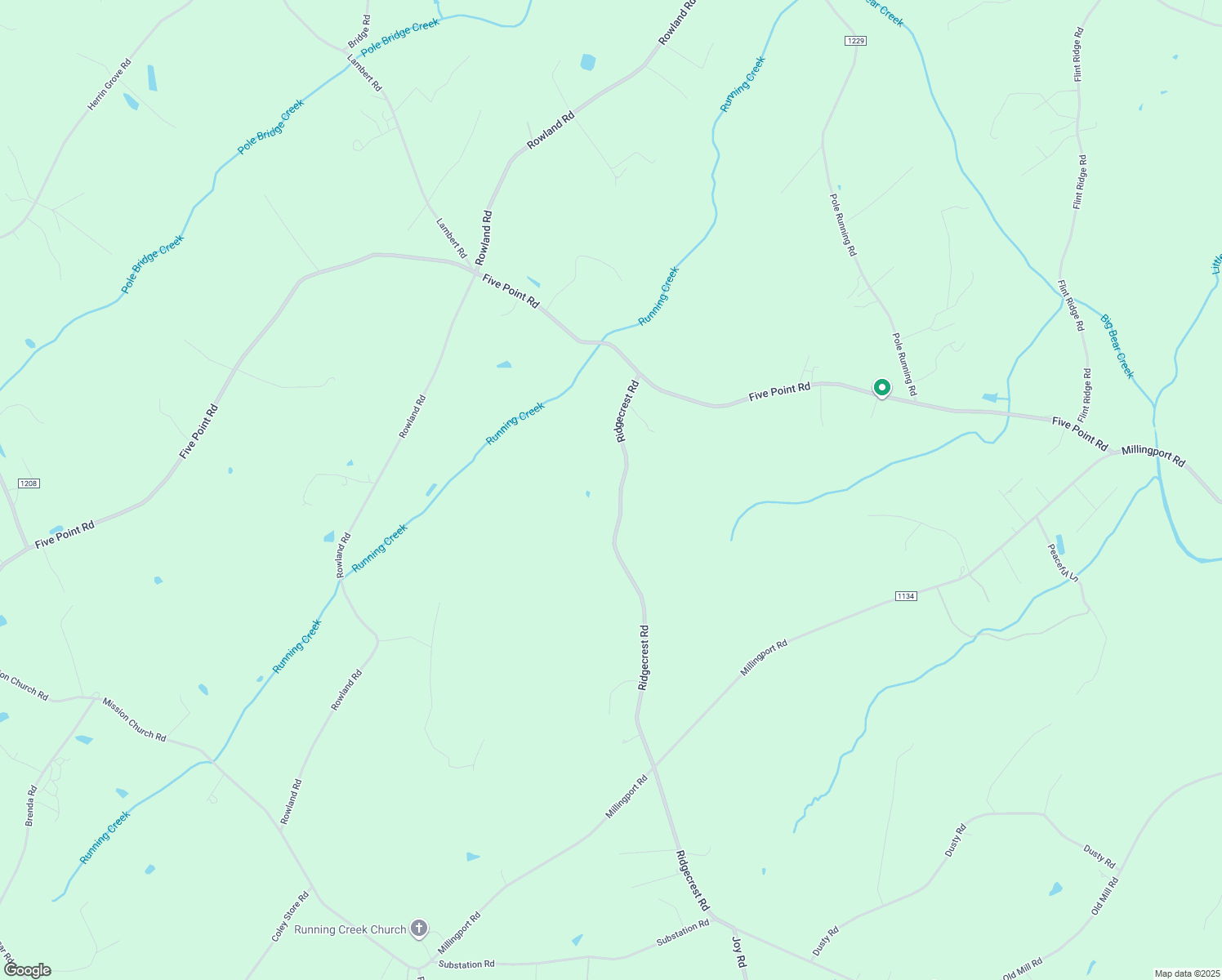 map of restaurants, bars, coffee shops, grocery stores, and more near 24923 Ridgecrest Road in Locust