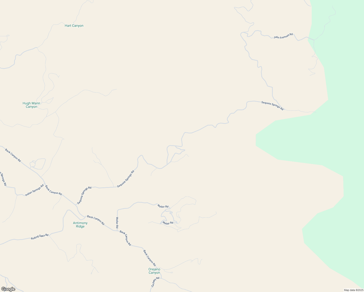 map of restaurants, bars, coffee shops, grocery stores, and more near Sequoia Springs Road in Kern County