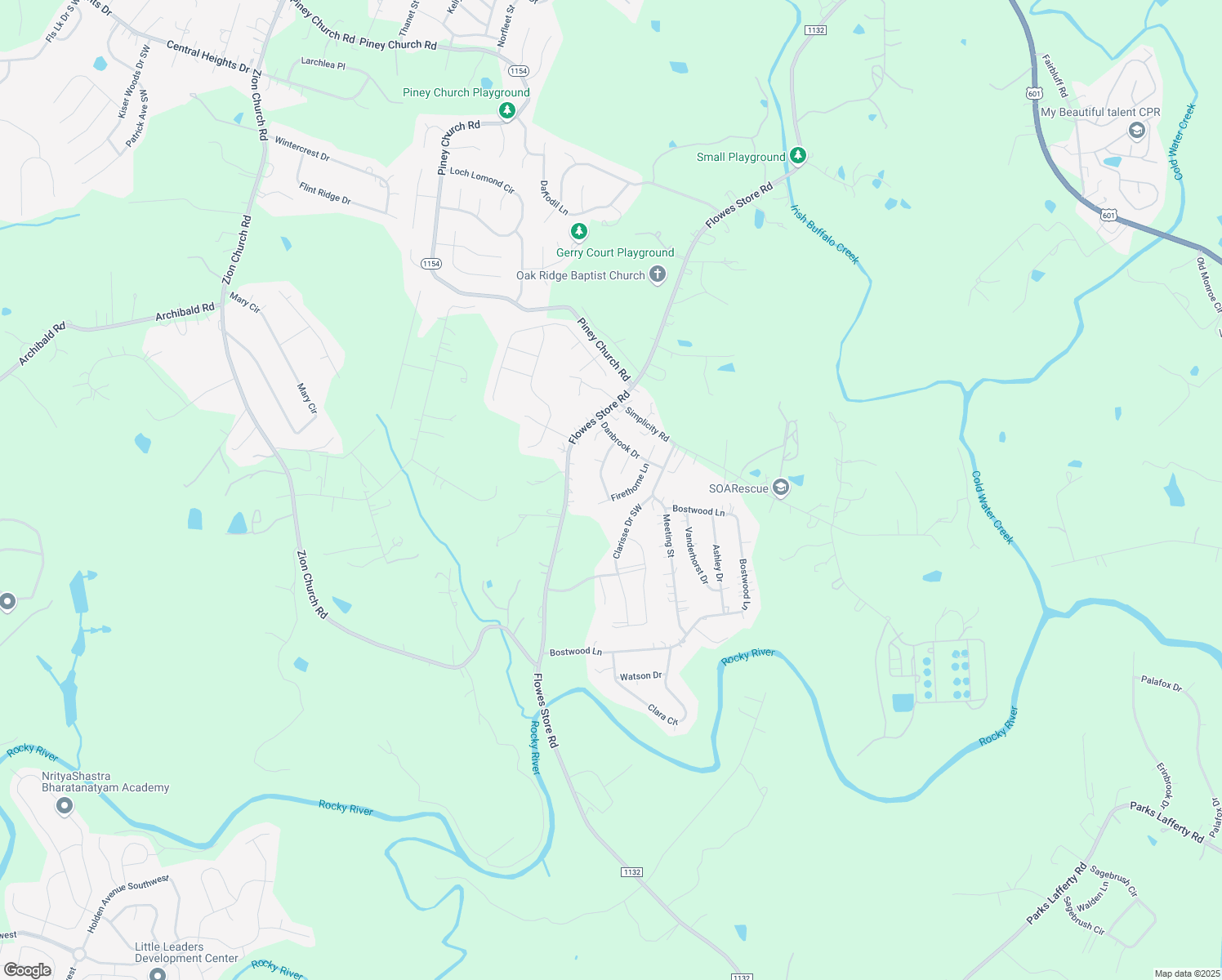 map of restaurants, bars, coffee shops, grocery stores, and more near 6017 Ashebrook Drive in Concord