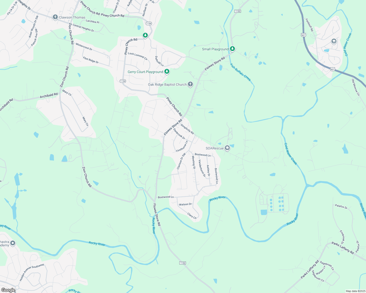 map of restaurants, bars, coffee shops, grocery stores, and more near 5938 Firethorne Lane in Concord