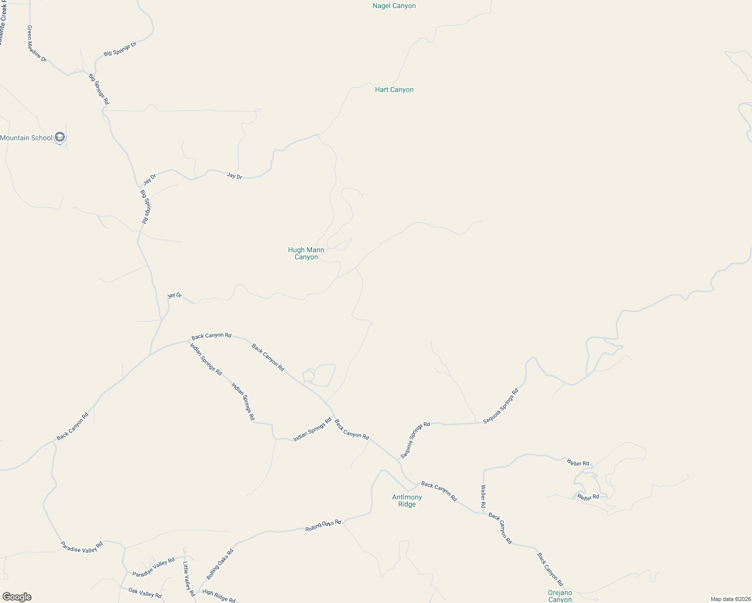 map of restaurants, bars, coffee shops, grocery stores, and more near Oak View Lane in Kern County