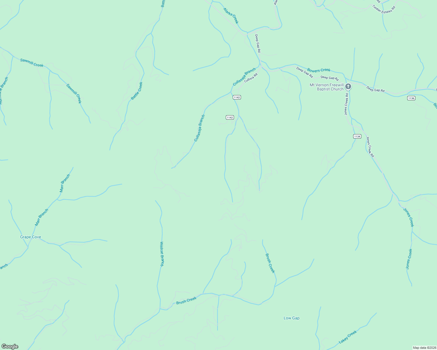 map of restaurants, bars, coffee shops, grocery stores, and more near 425 State Road 1143 in Bryson City