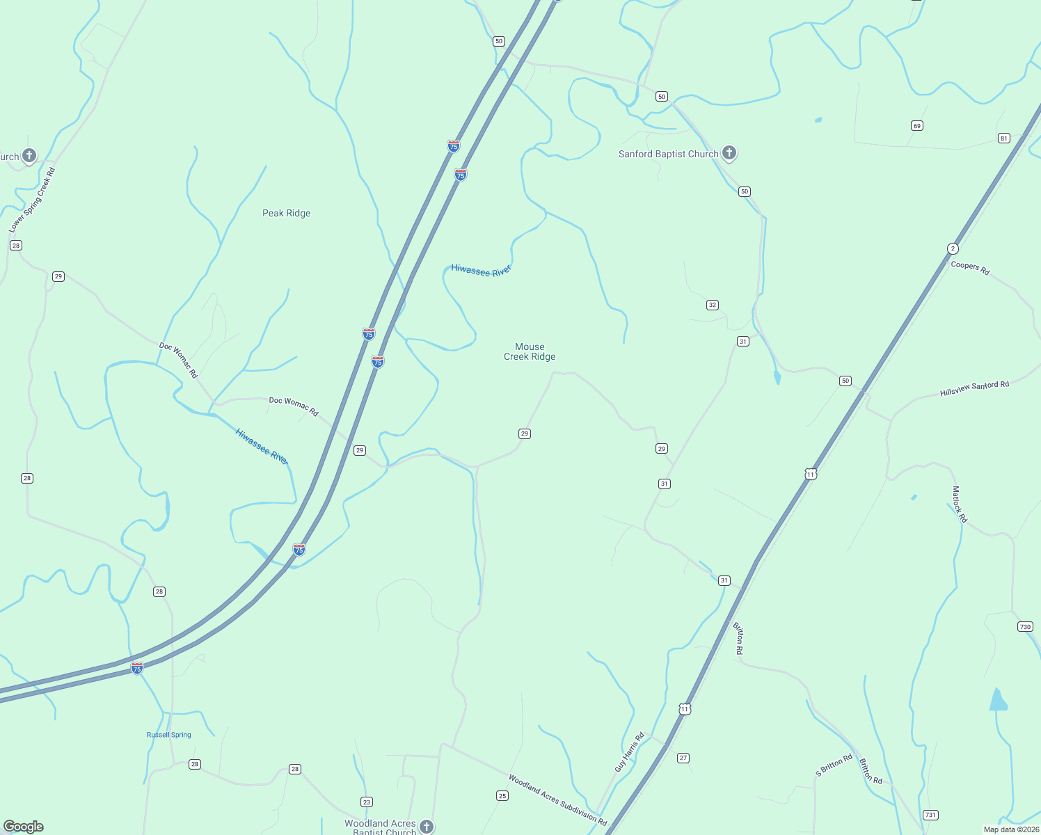 map of restaurants, bars, coffee shops, grocery stores, and more near in Calhoun