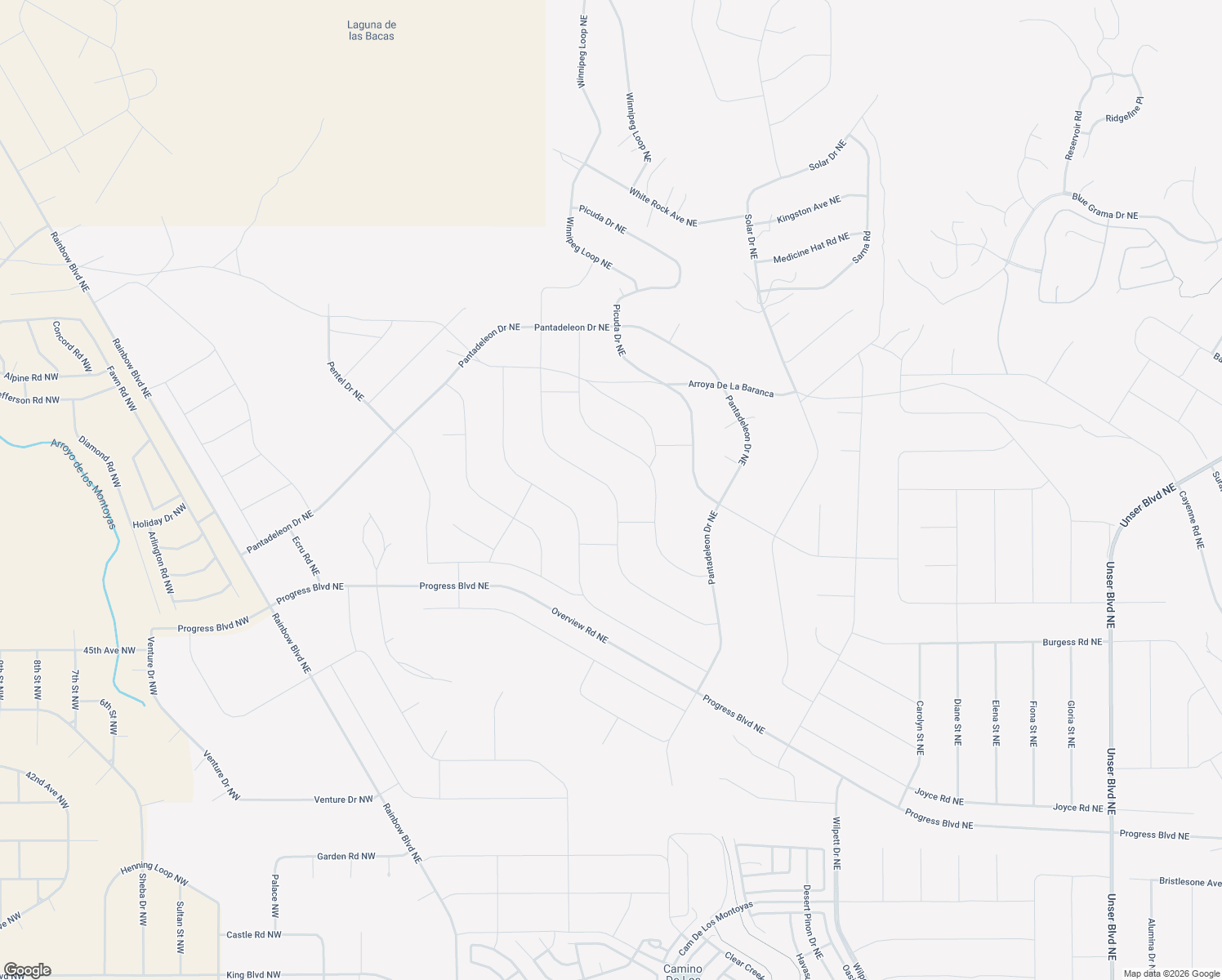 map of restaurants, bars, coffee shops, grocery stores, and more near Findlay Street Northeast in Rio Rancho