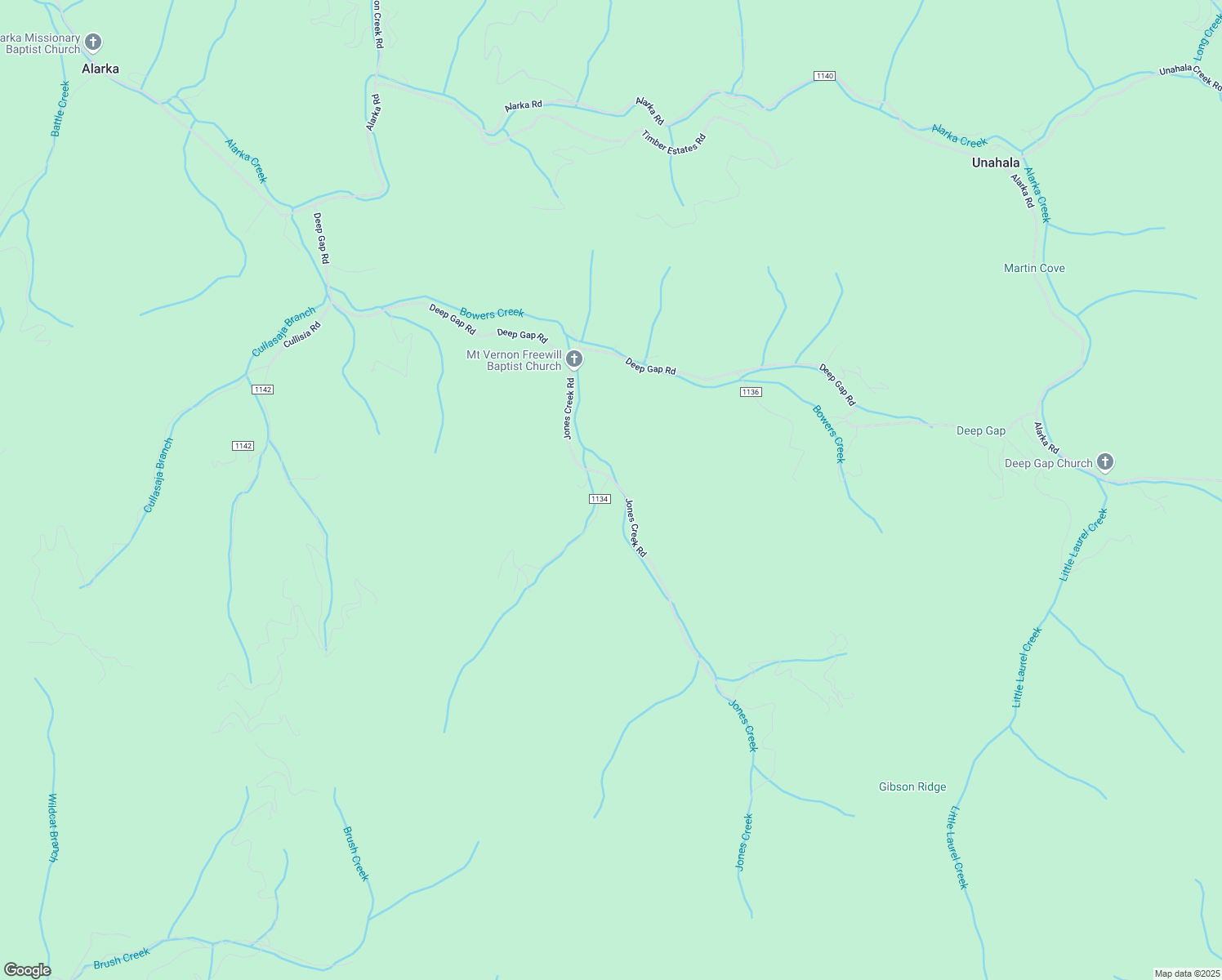 map of restaurants, bars, coffee shops, grocery stores, and more near 33 Bee Branch Road in Bryson City