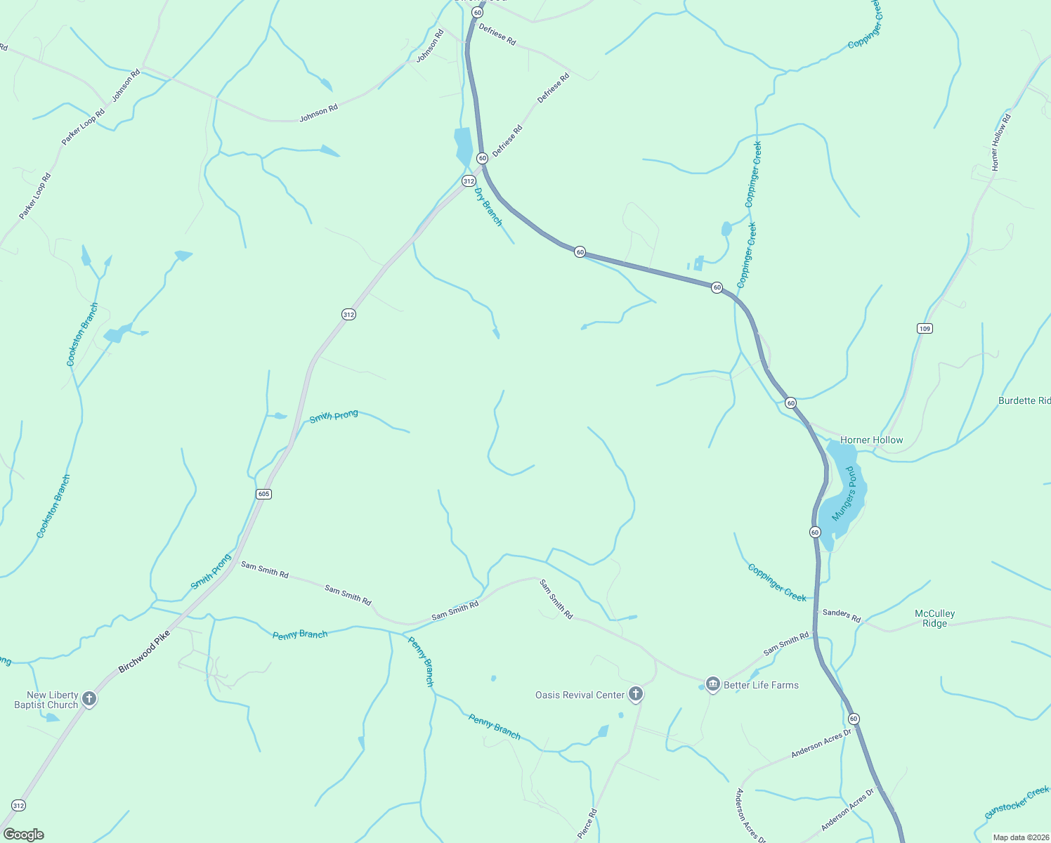 map of restaurants, bars, coffee shops, grocery stores, and more near in Birchwood