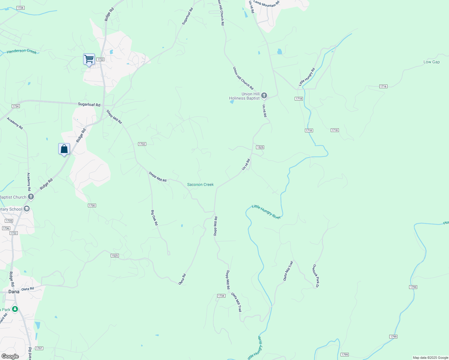 map of restaurants, bars, coffee shops, grocery stores, and more near 75 Sulo Drive in Hendersonville
