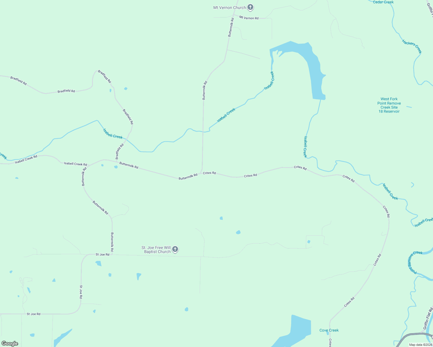 map of restaurants, bars, coffee shops, grocery stores, and more near 401-411 Crites Road in Atkins