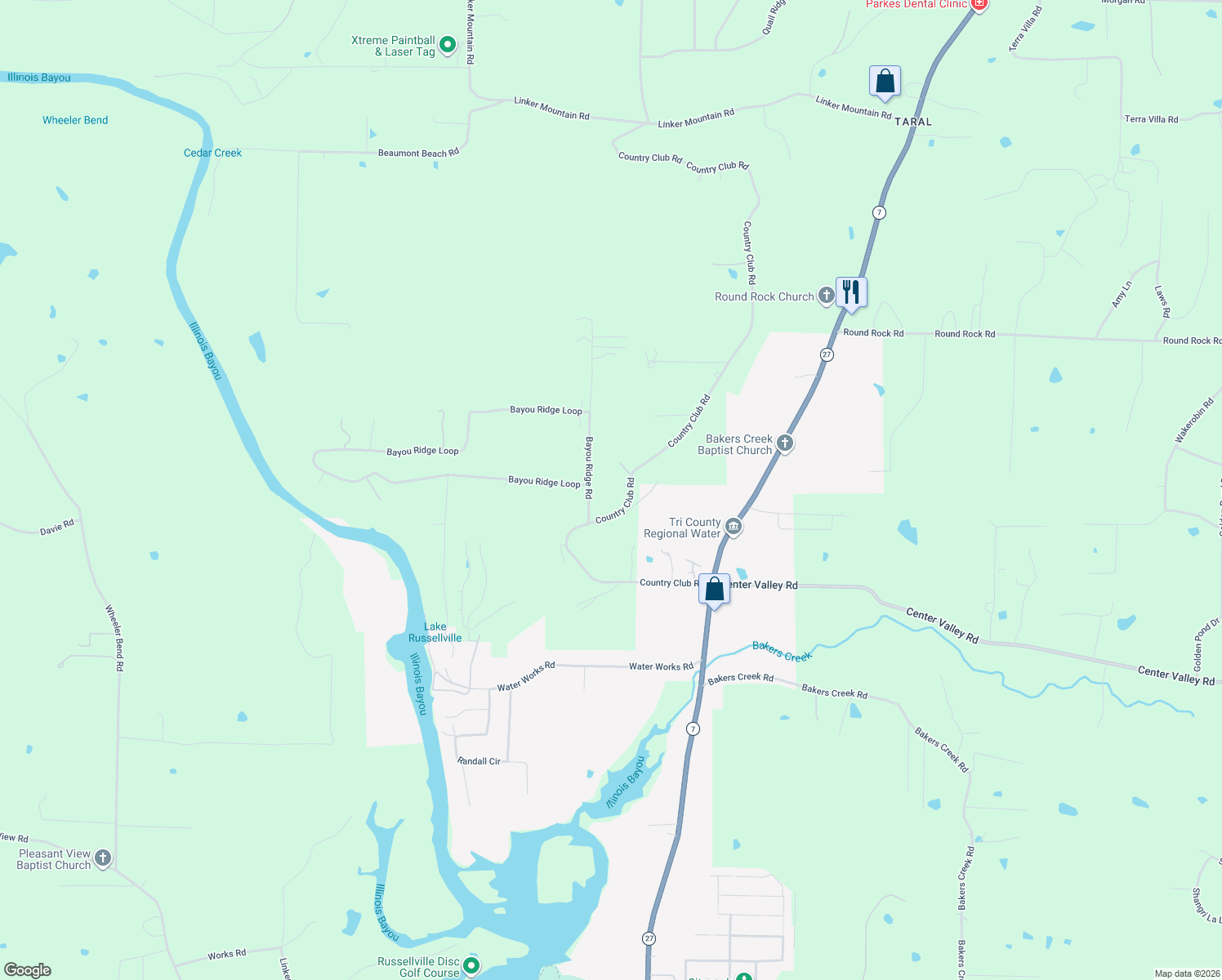 map of restaurants, bars, coffee shops, grocery stores, and more near 701 Country Club Road in Dover