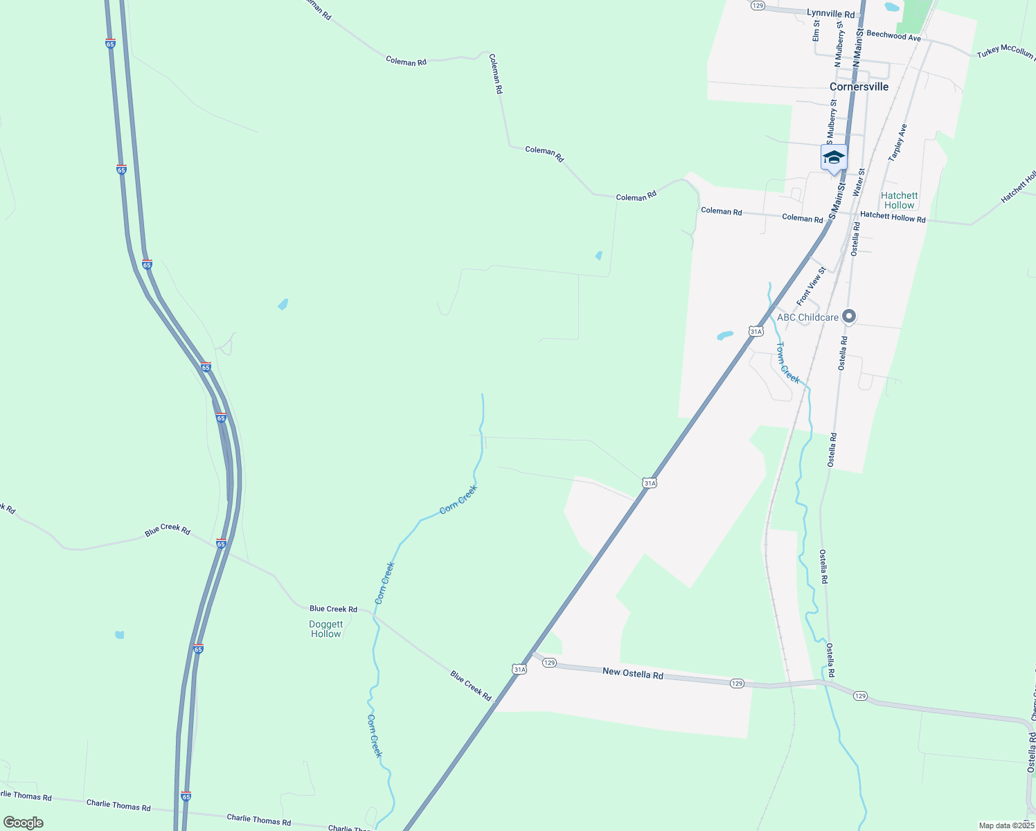 map of restaurants, bars, coffee shops, grocery stores, and more near 2055 Harwell Ln in Cornersville
