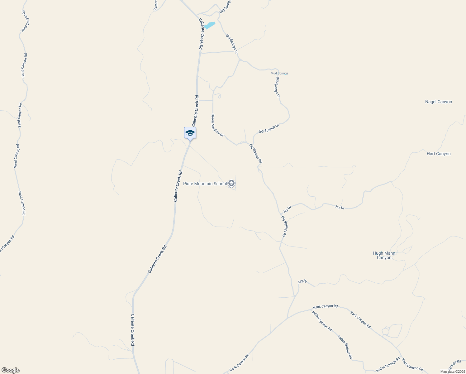 map of restaurants, bars, coffee shops, grocery stores, and more near 12400 Caliente Creek Road in Kern County