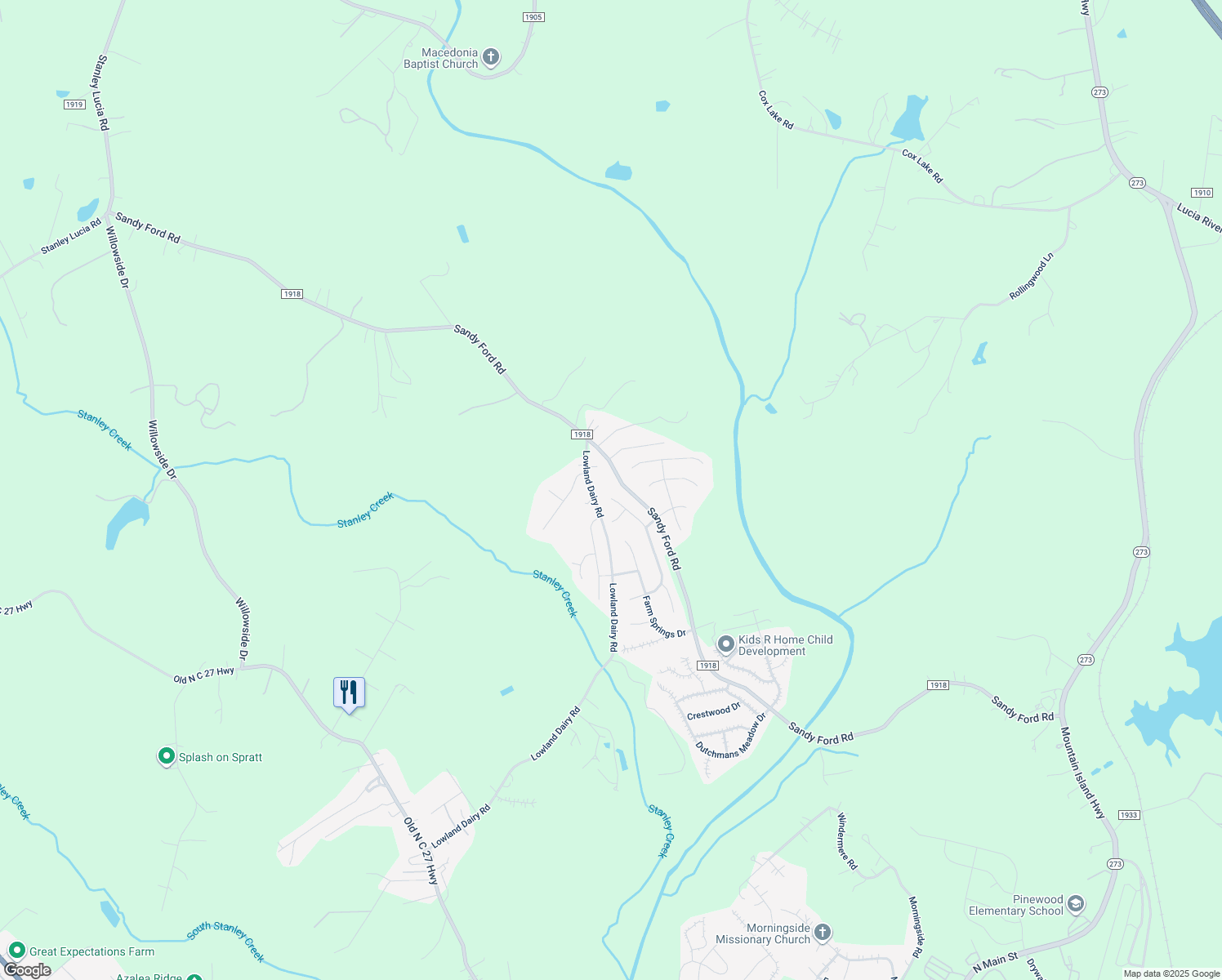 map of restaurants, bars, coffee shops, grocery stores, and more near 520 Zander Woods Court in Mount Holly