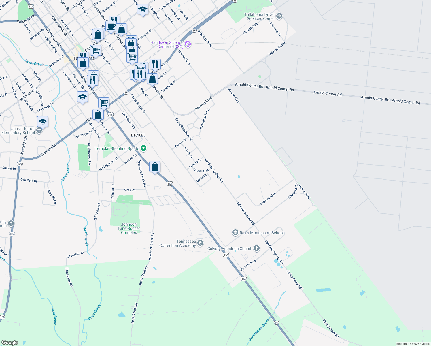 1322 Old Estill Springs Road, Tullahoma TN Walk Score