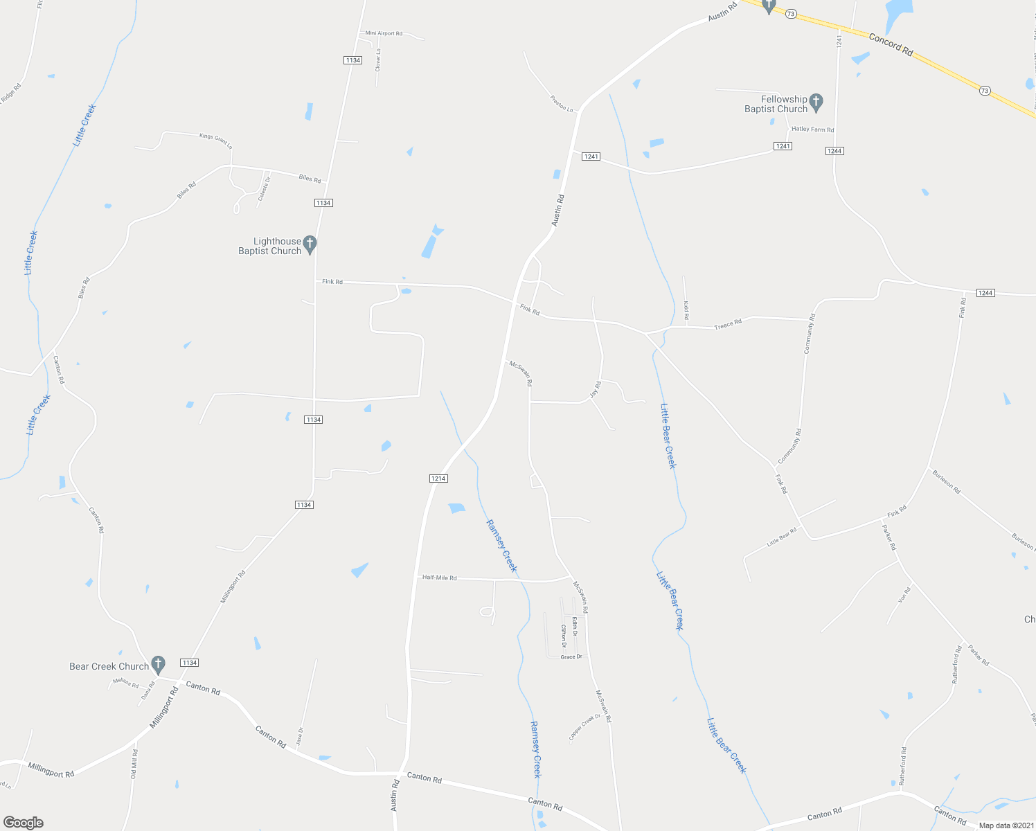 map of restaurants, bars, coffee shops, grocery stores, and more near 28510 McSwain Road in Albemarle