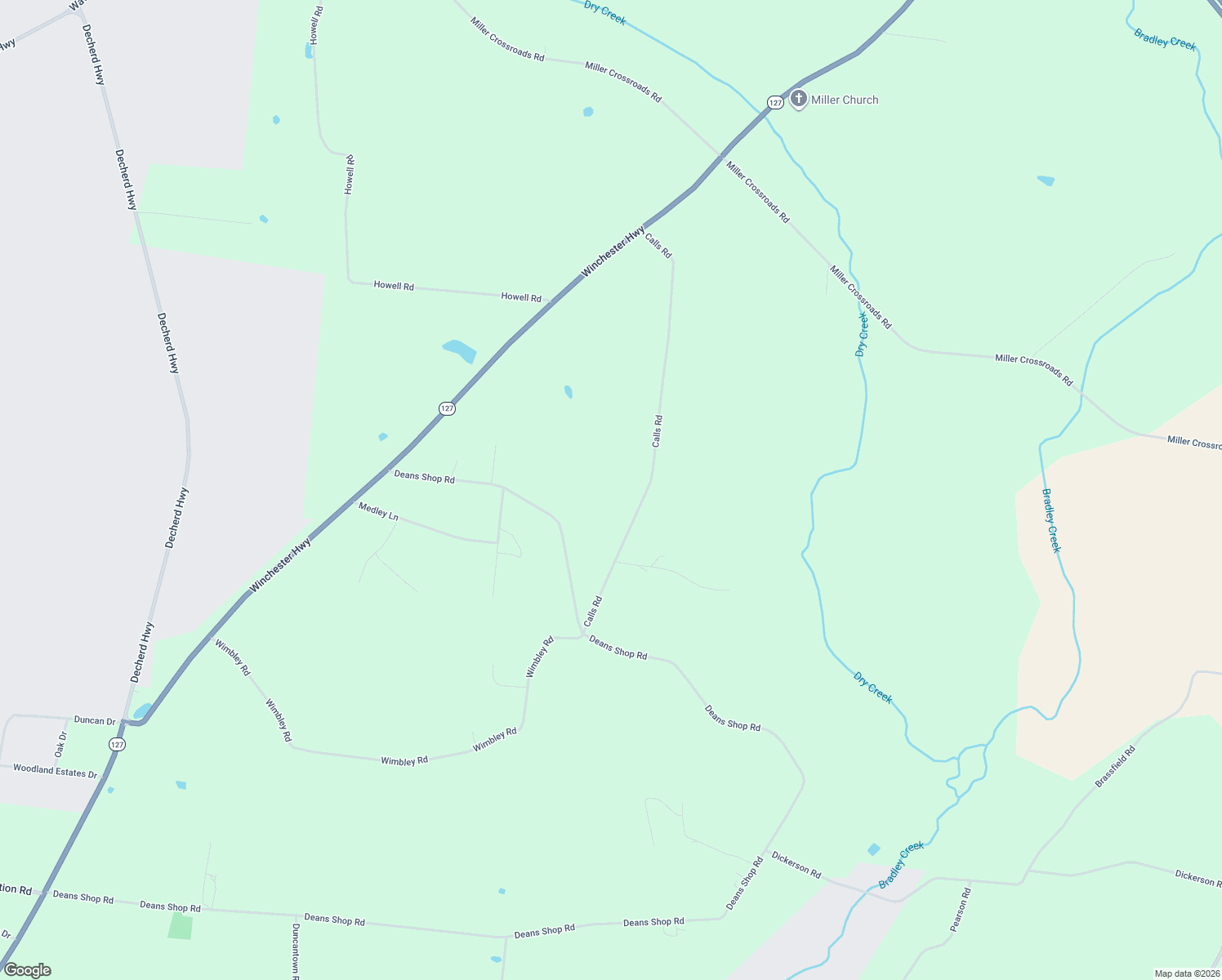 map of restaurants, bars, coffee shops, grocery stores, and more near 830 Calls Rd in Estill Springs