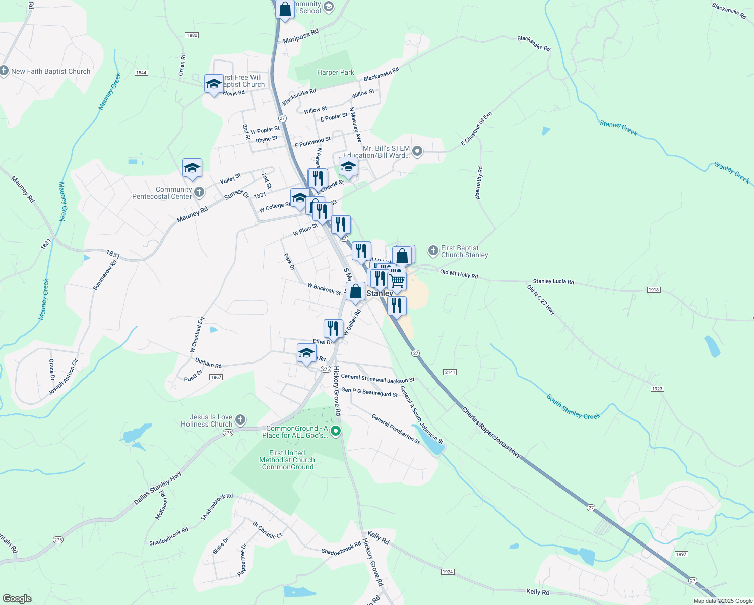 506 Highway 27, Stanley NC Walk Score