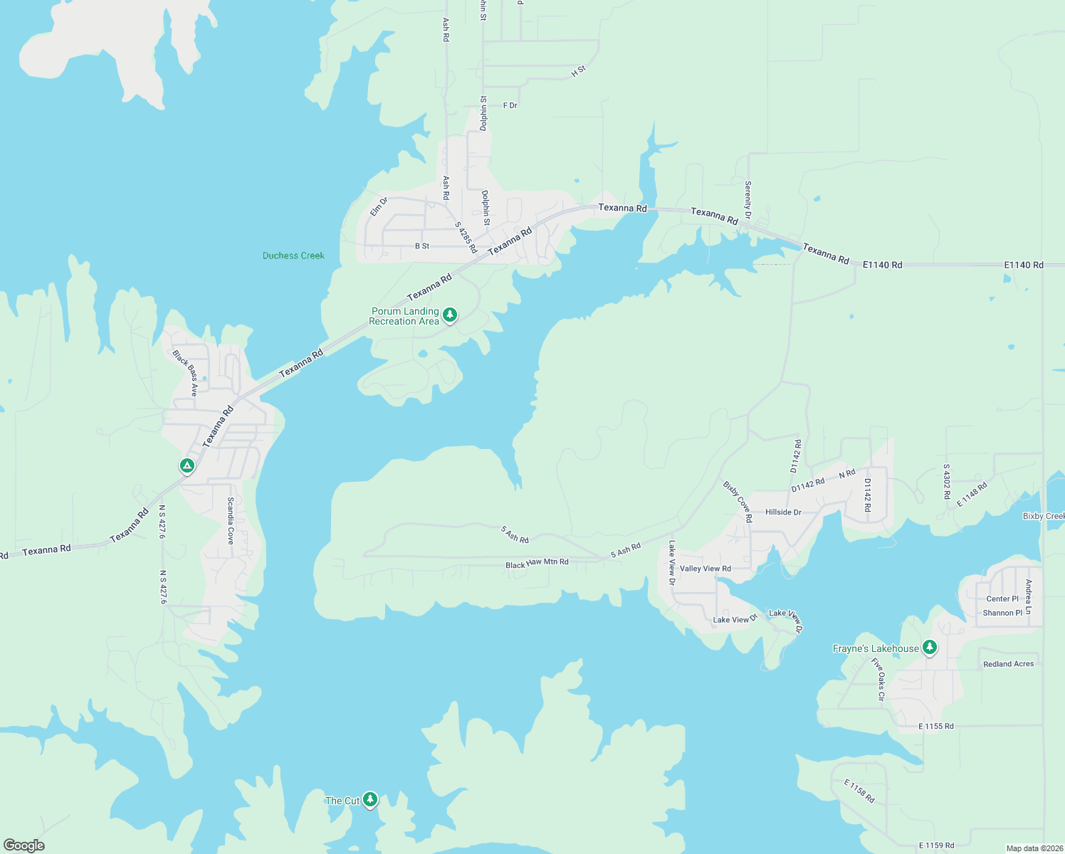 map of restaurants, bars, coffee shops, grocery stores, and more near in Porum