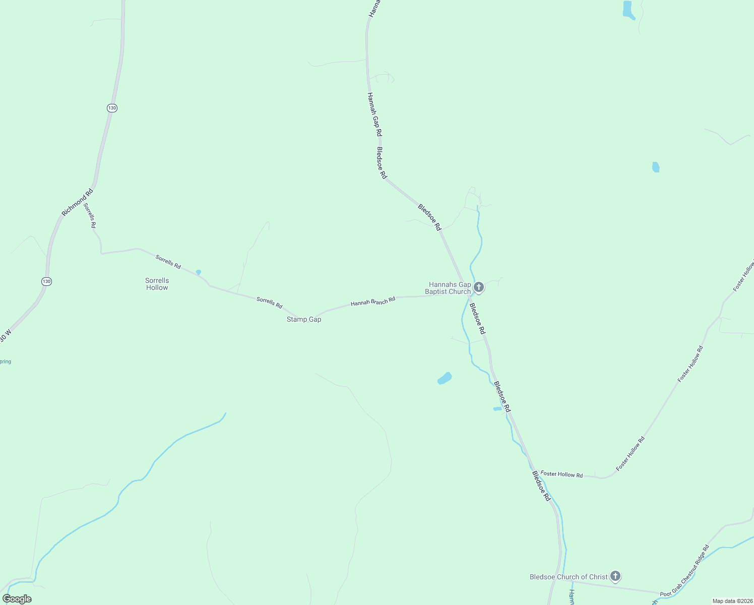 map of restaurants, bars, coffee shops, grocery stores, and more near Hannah Branch Road in Petersburg