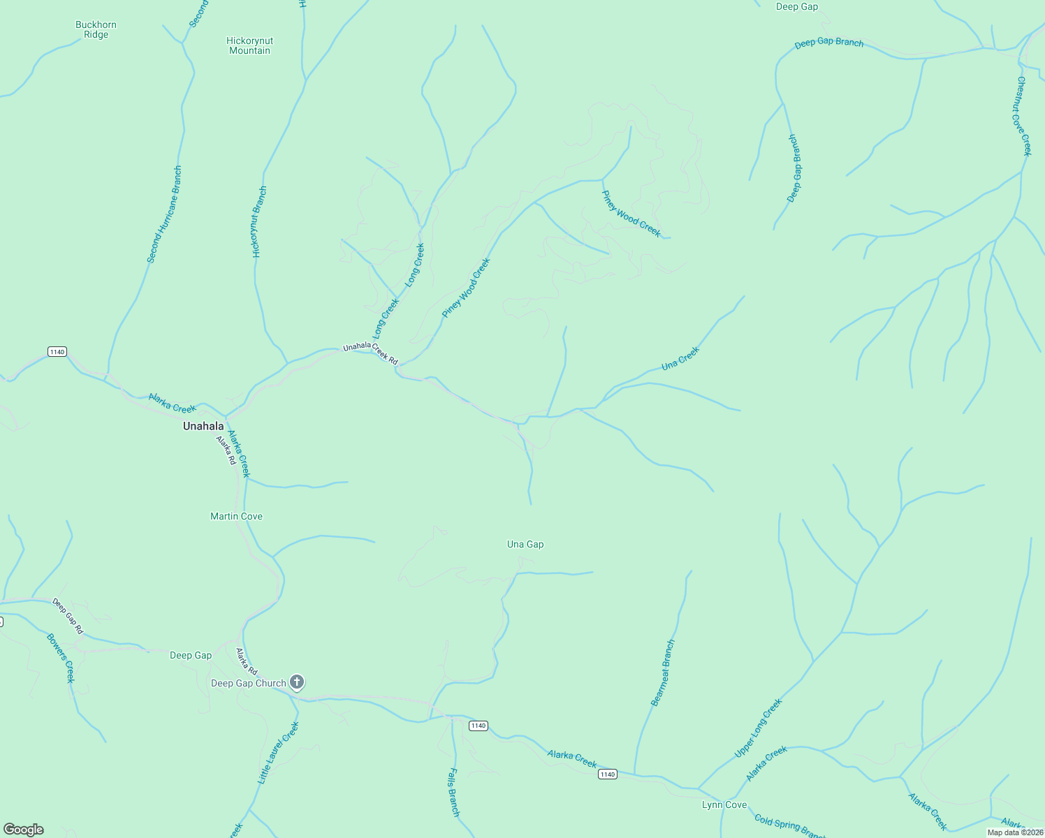 map of restaurants, bars, coffee shops, grocery stores, and more near 54 Clover Field Road in Bryson City