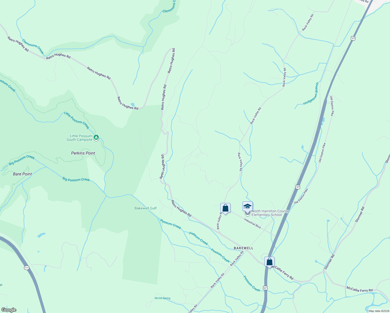 map of restaurants, bars, coffee shops, grocery stores, and more near 825 Rocky Top Lane in Sale Creek