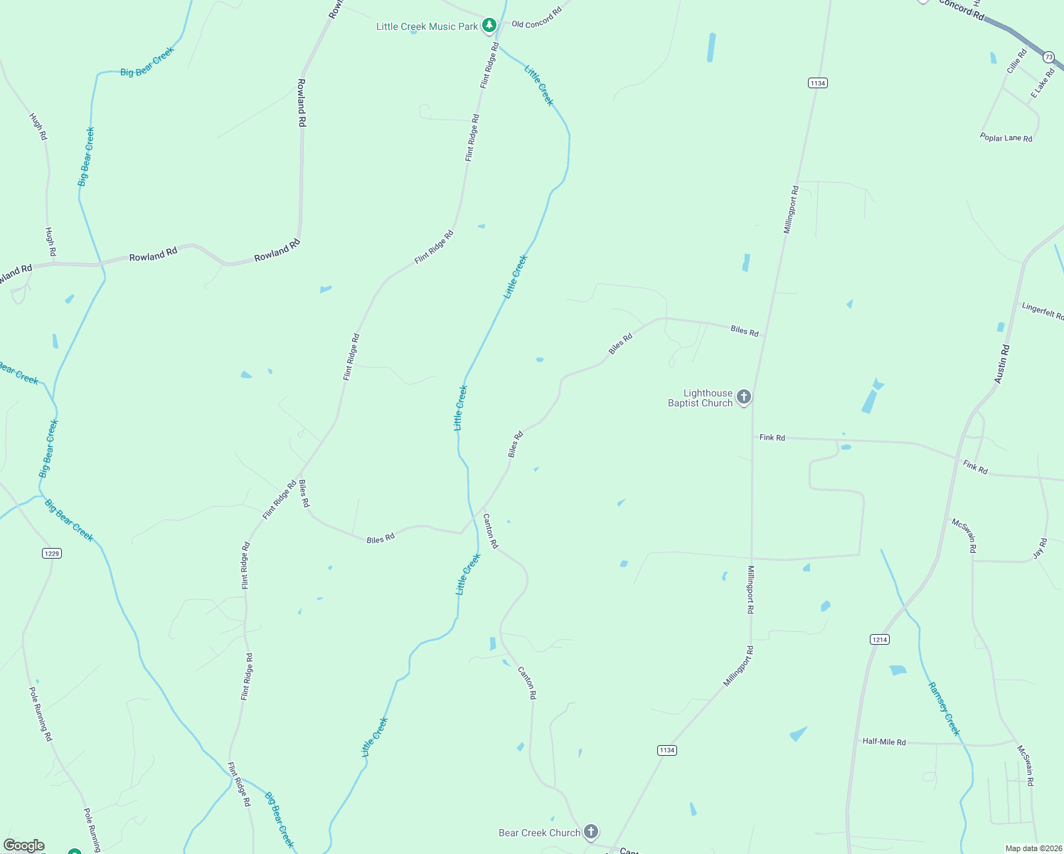 map of restaurants, bars, coffee shops, grocery stores, and more near 20942 Biles Road in Albemarle