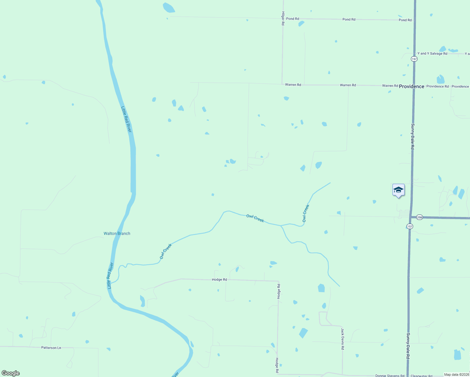 map of restaurants, bars, coffee shops, grocery stores, and more near 194 House Road in Judsonia