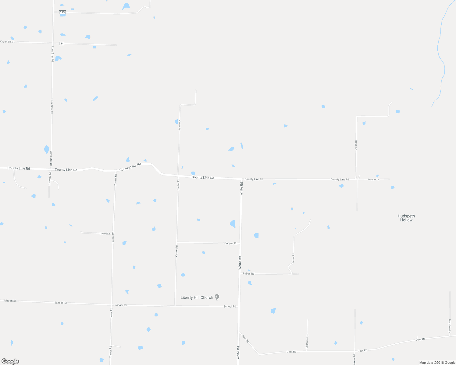 map of restaurants, bars, coffee shops, grocery stores, and more near 263 County Line Road in Rose Bud