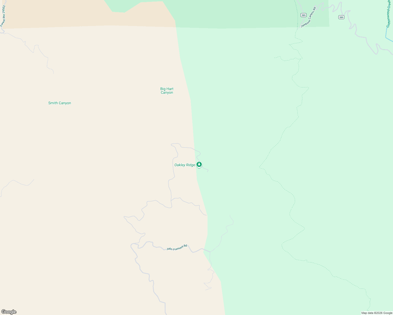 map of restaurants, bars, coffee shops, grocery stores, and more near Oakley Ridge Road in Kern County