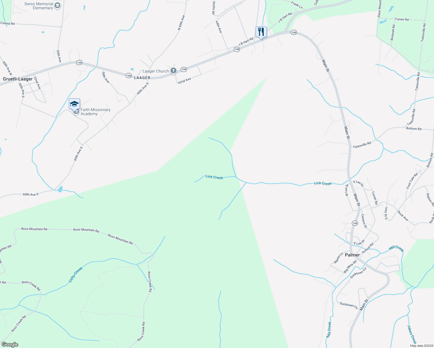 map of restaurants, bars, coffee shops, grocery stores, and more near in Palmer