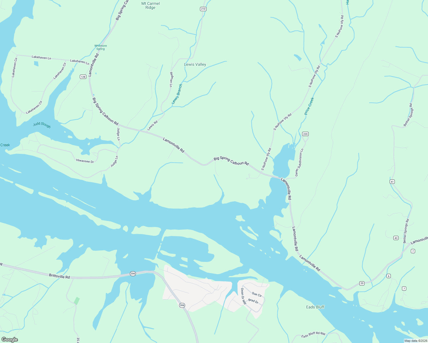 map of restaurants, bars, coffee shops, grocery stores, and more near 4126 Lamontville Road in Decatur