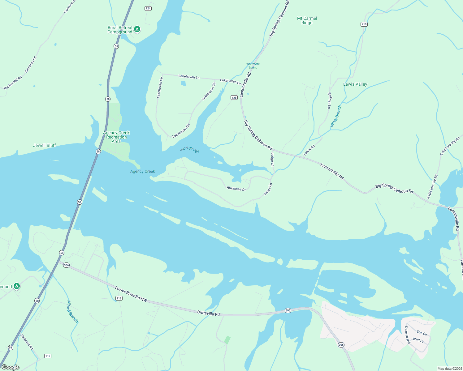 map of restaurants, bars, coffee shops, grocery stores, and more near 538 Hiwassee Drive in Decatur