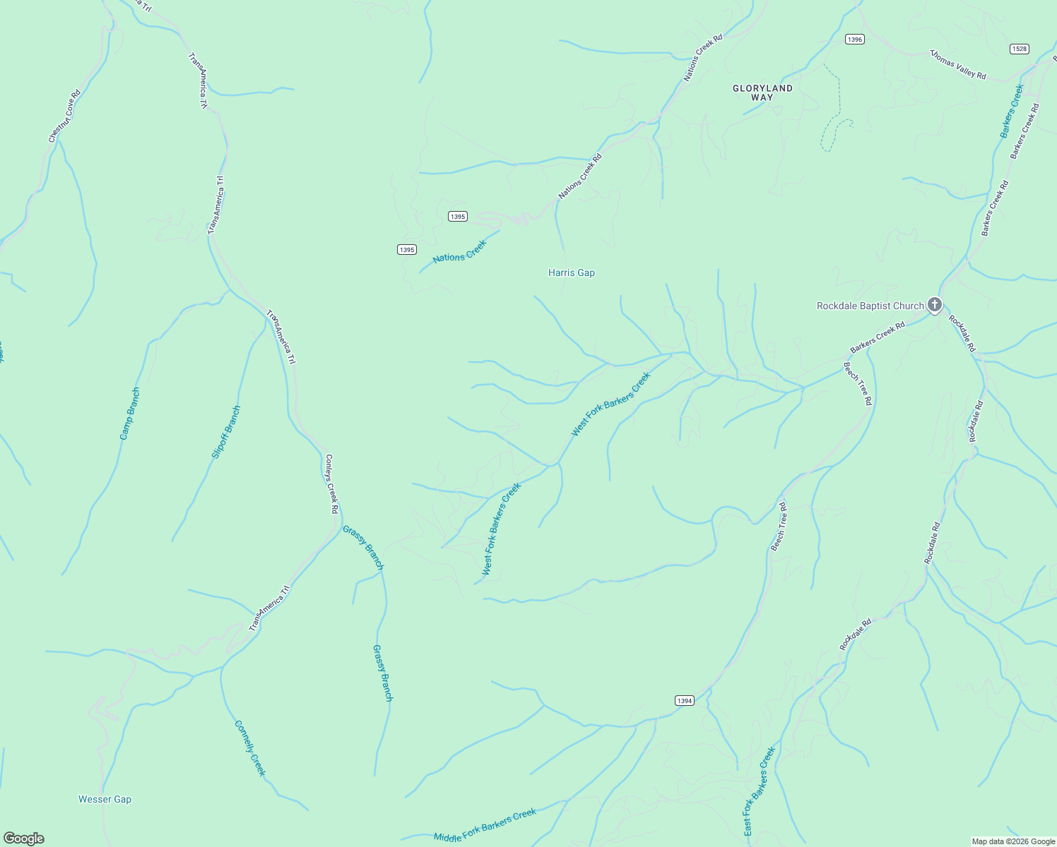 map of restaurants, bars, coffee shops, grocery stores, and more near 232 Grindstone Knob Road in Whittier