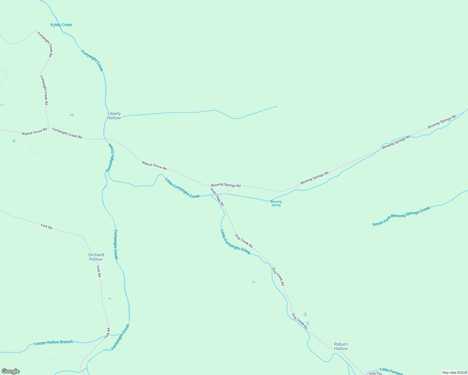 map of restaurants, bars, coffee shops, grocery stores, and more near 802 Blowing Springs Road in Lawrenceburg