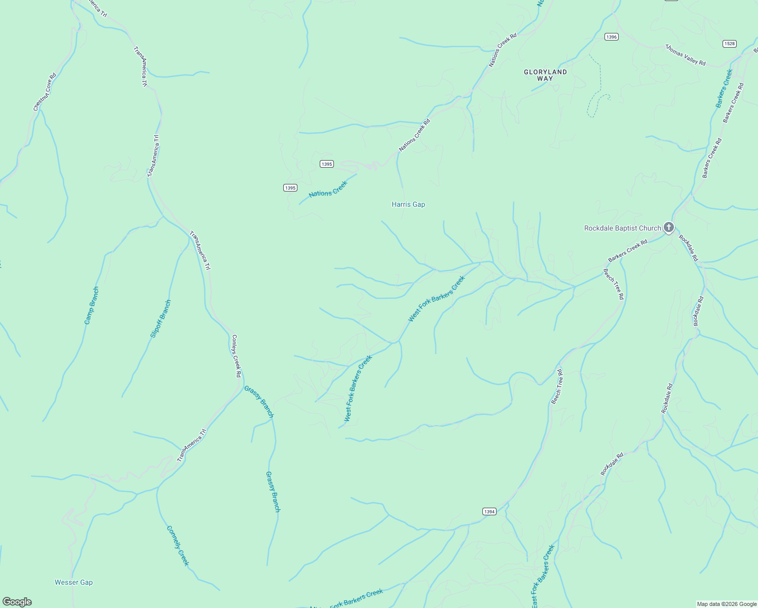 map of restaurants, bars, coffee shops, grocery stores, and more near 232 Grindstone Knob Road in Whittier