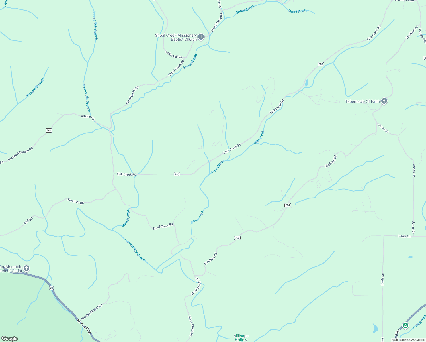 map of restaurants, bars, coffee shops, grocery stores, and more near 687 Lick Creek Road in Tellico Plains