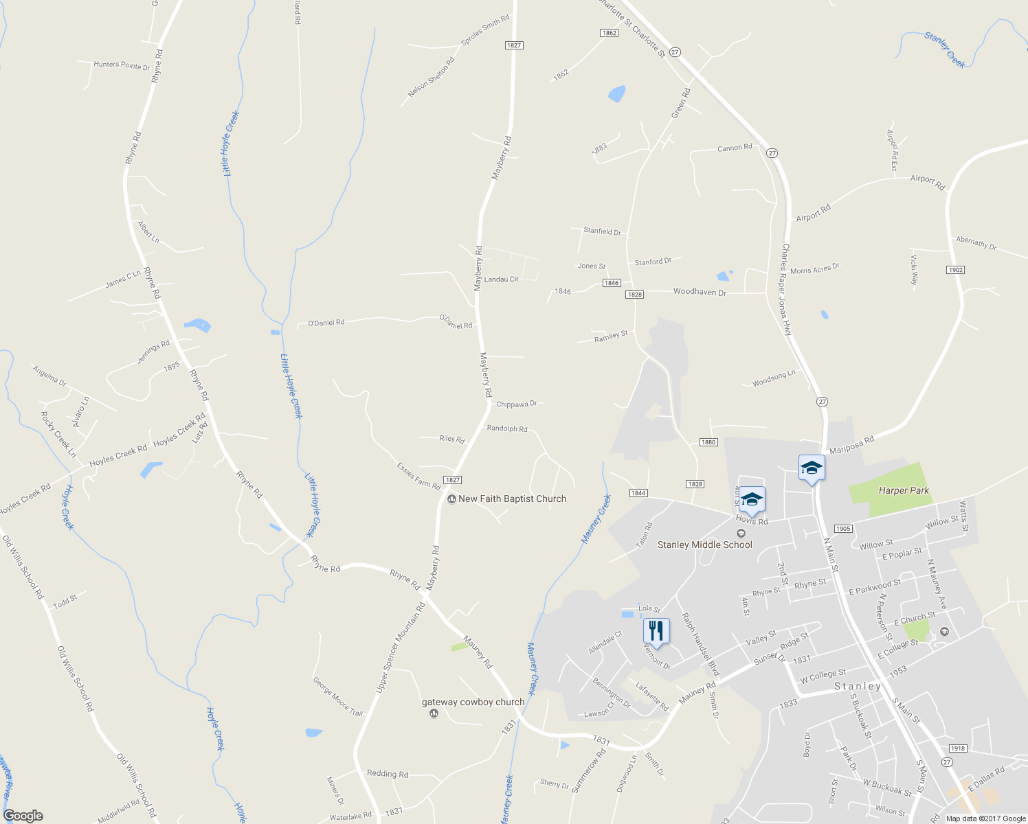 map of restaurants, bars, coffee shops, grocery stores, and more near 117 Chippawa Drive in Dallas