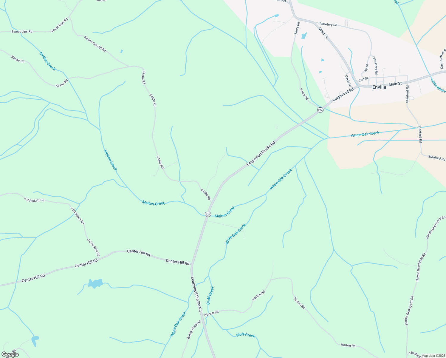 map of restaurants, bars, coffee shops, grocery stores, and more near 11704 Leapwood Enville Road in Enville