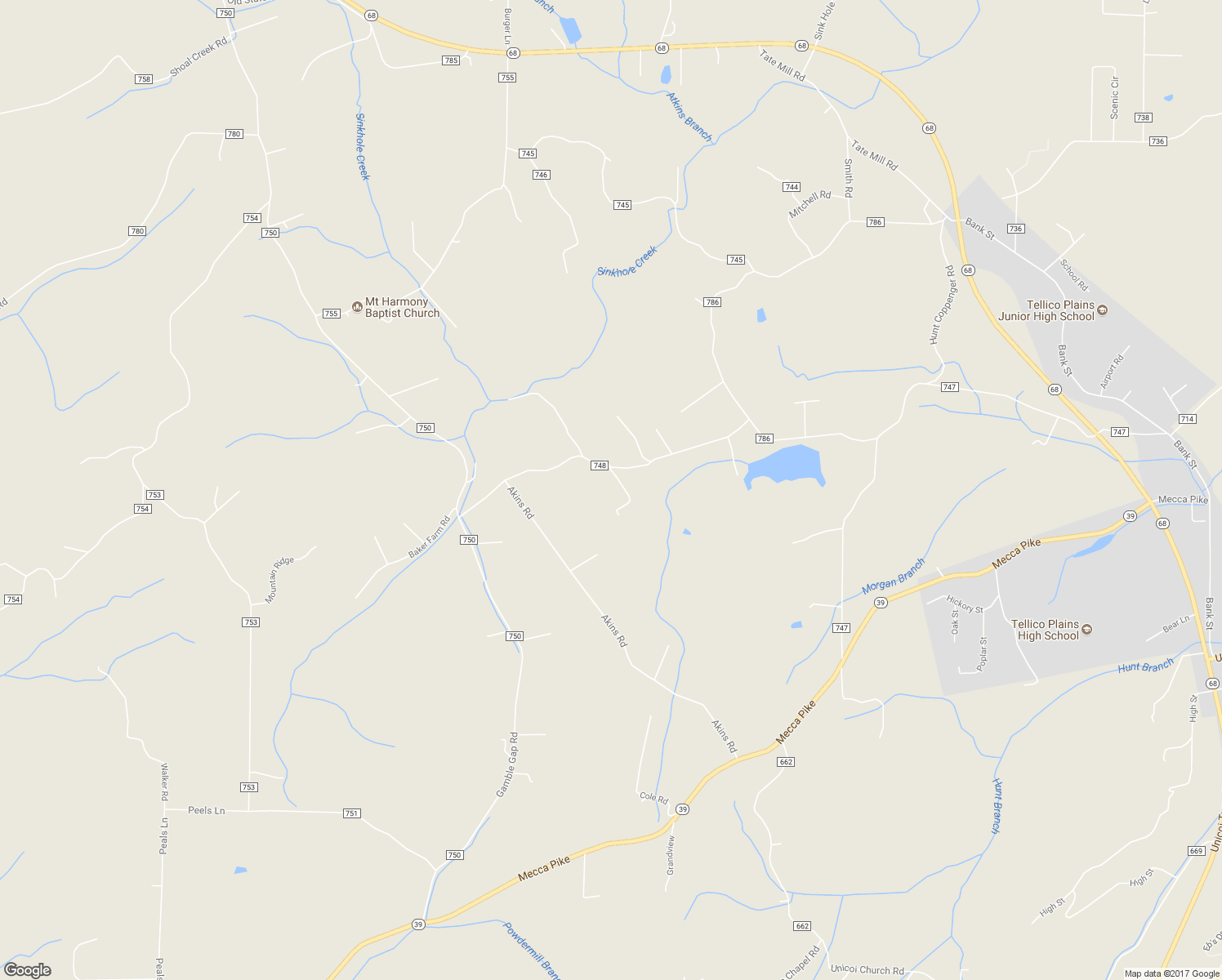 map of restaurants, bars, coffee shops, grocery stores, and more near 300 Dunn Road in Tellico Plains