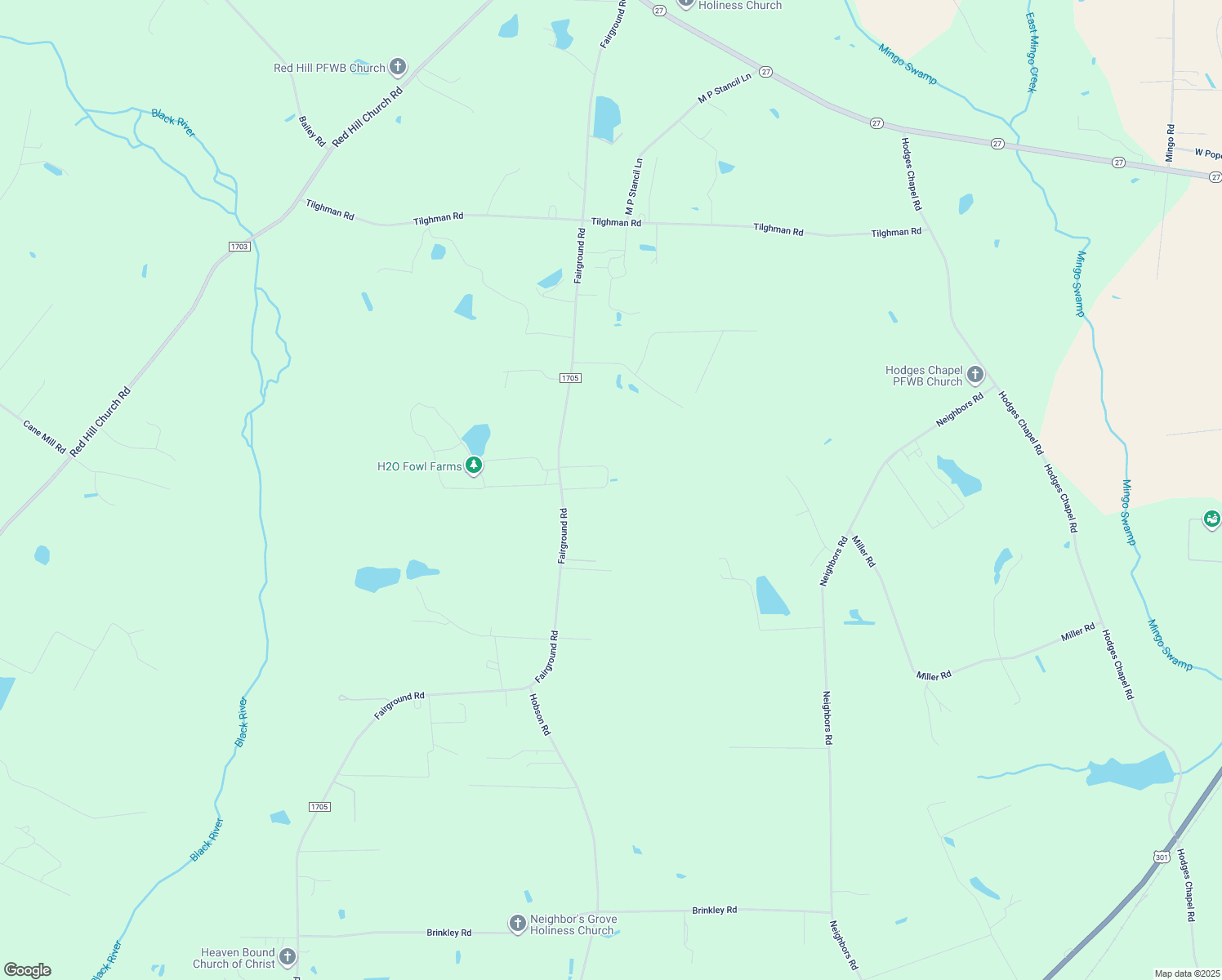 map of restaurants, bars, coffee shops, grocery stores, and more near 193 Howards Lane in Dunn