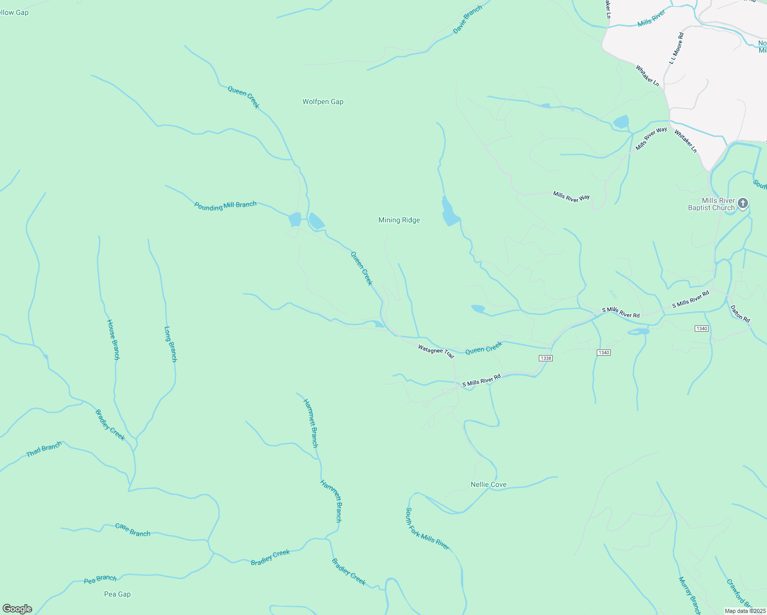 map of restaurants, bars, coffee shops, grocery stores, and more near Watagnee Trail in Henderson County
