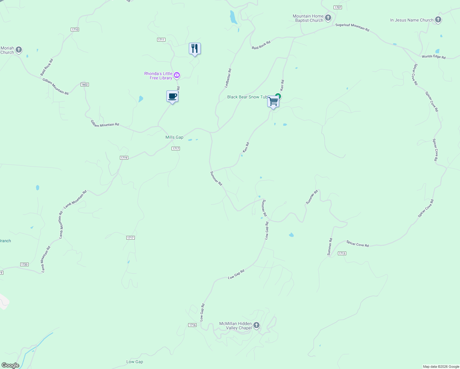 map of restaurants, bars, coffee shops, grocery stores, and more near 67 Daniel Ridge Drive in Hendersonville