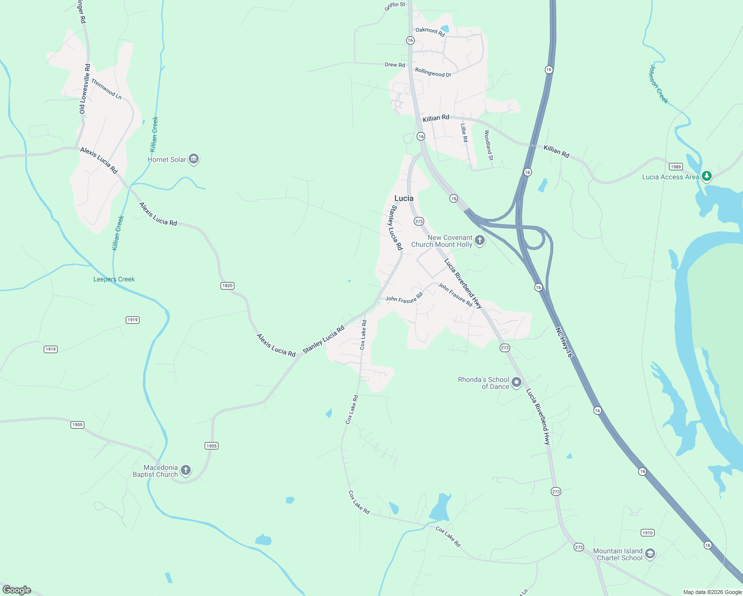 map of restaurants, bars, coffee shops, grocery stores, and more near 2501 Stanley Lucia Road in Mount Holly