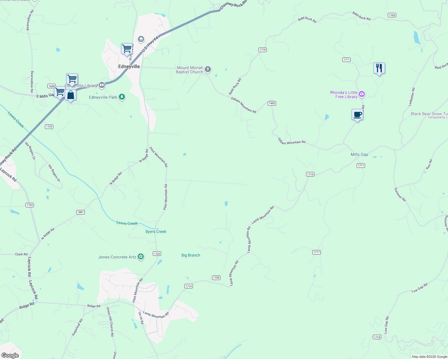 map of restaurants, bars, coffee shops, grocery stores, and more near 471 Byers Cove Road in Hendersonville