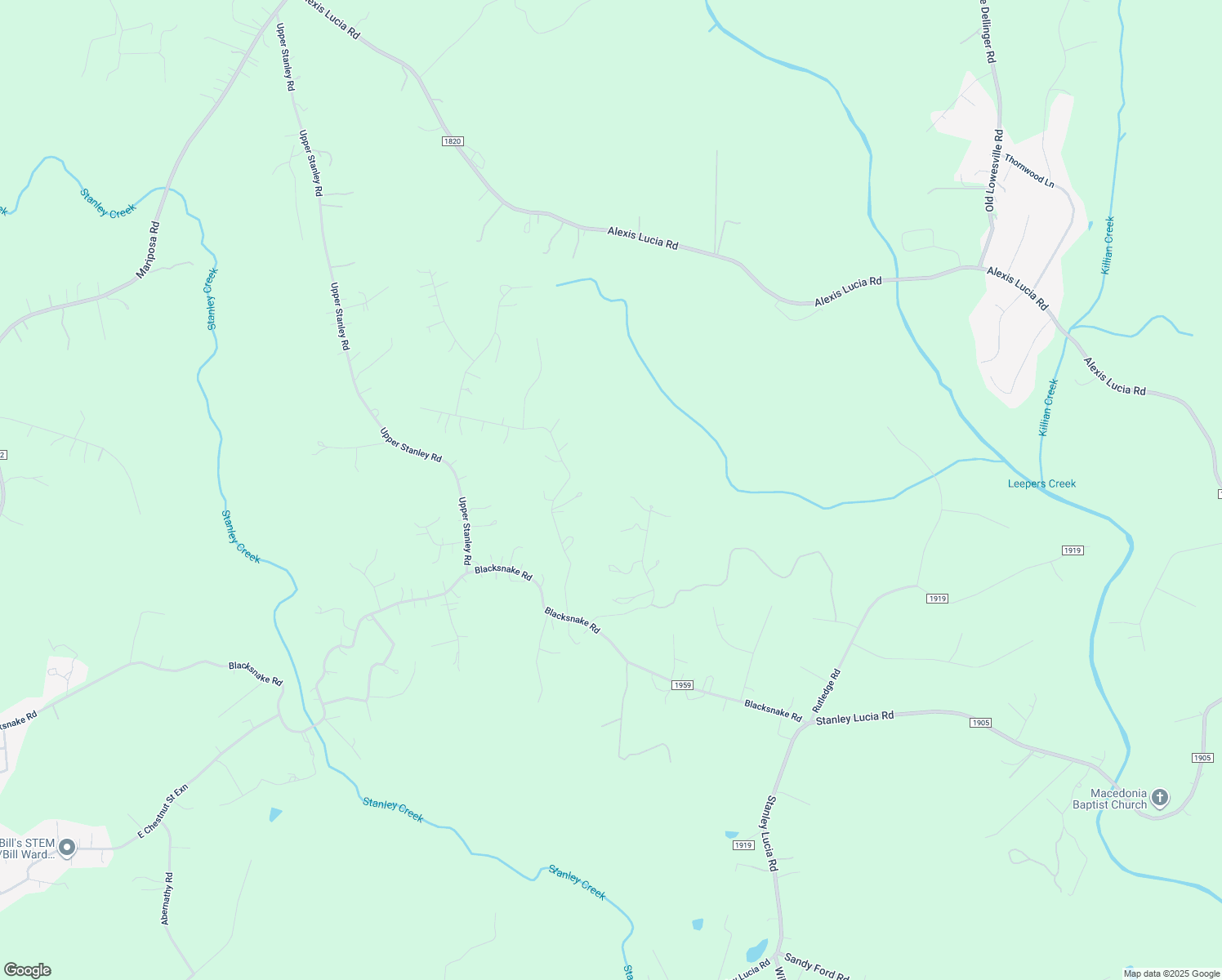 map of restaurants, bars, coffee shops, grocery stores, and more near 327 Franklin Court in Stanley