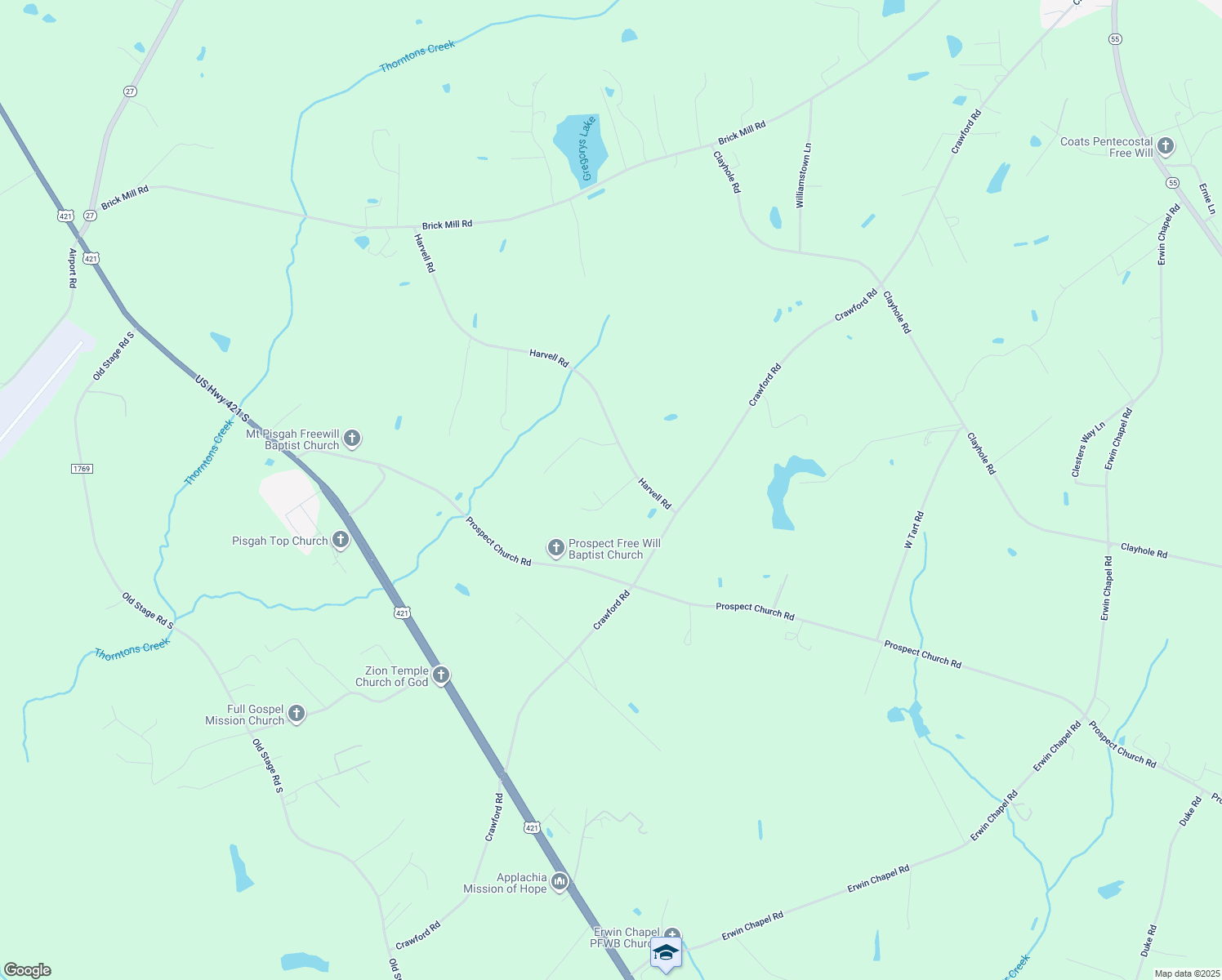 map of restaurants, bars, coffee shops, grocery stores, and more near 90 Fred McLeod Ln in Coats