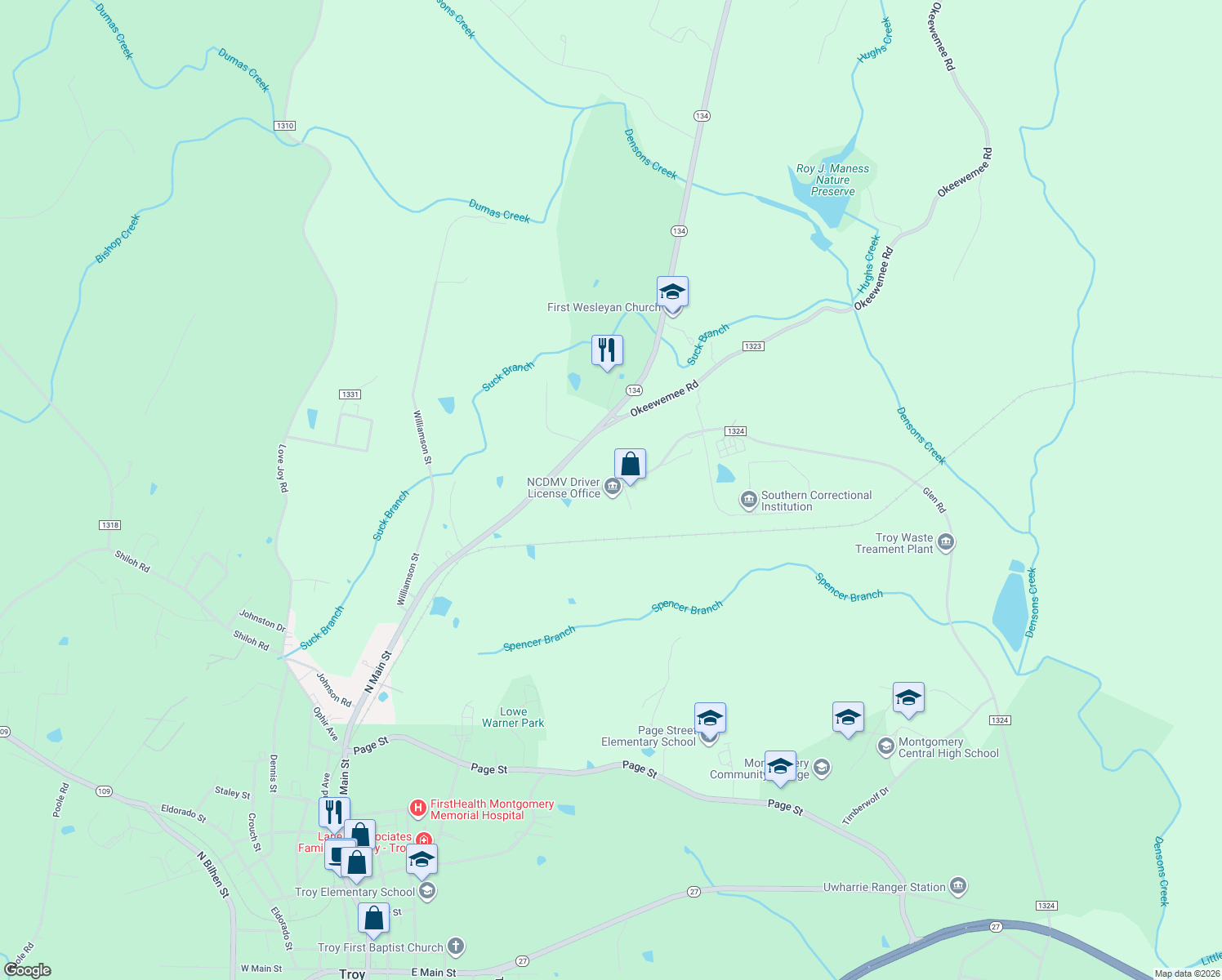 map of restaurants, bars, coffee shops, grocery stores, and more near 166 Glen Road in Troy